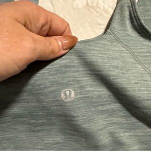 Lululemon Heathered Seafoam Athletic Tank with Logo